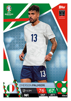 Emerson Palmieri Italy Topps Match Attax EURO 2024 #ITA6